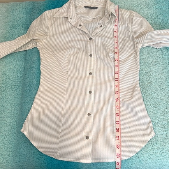 🔥Armani Exchange White Striped  Shirt🔥 - Picture 6 of 7